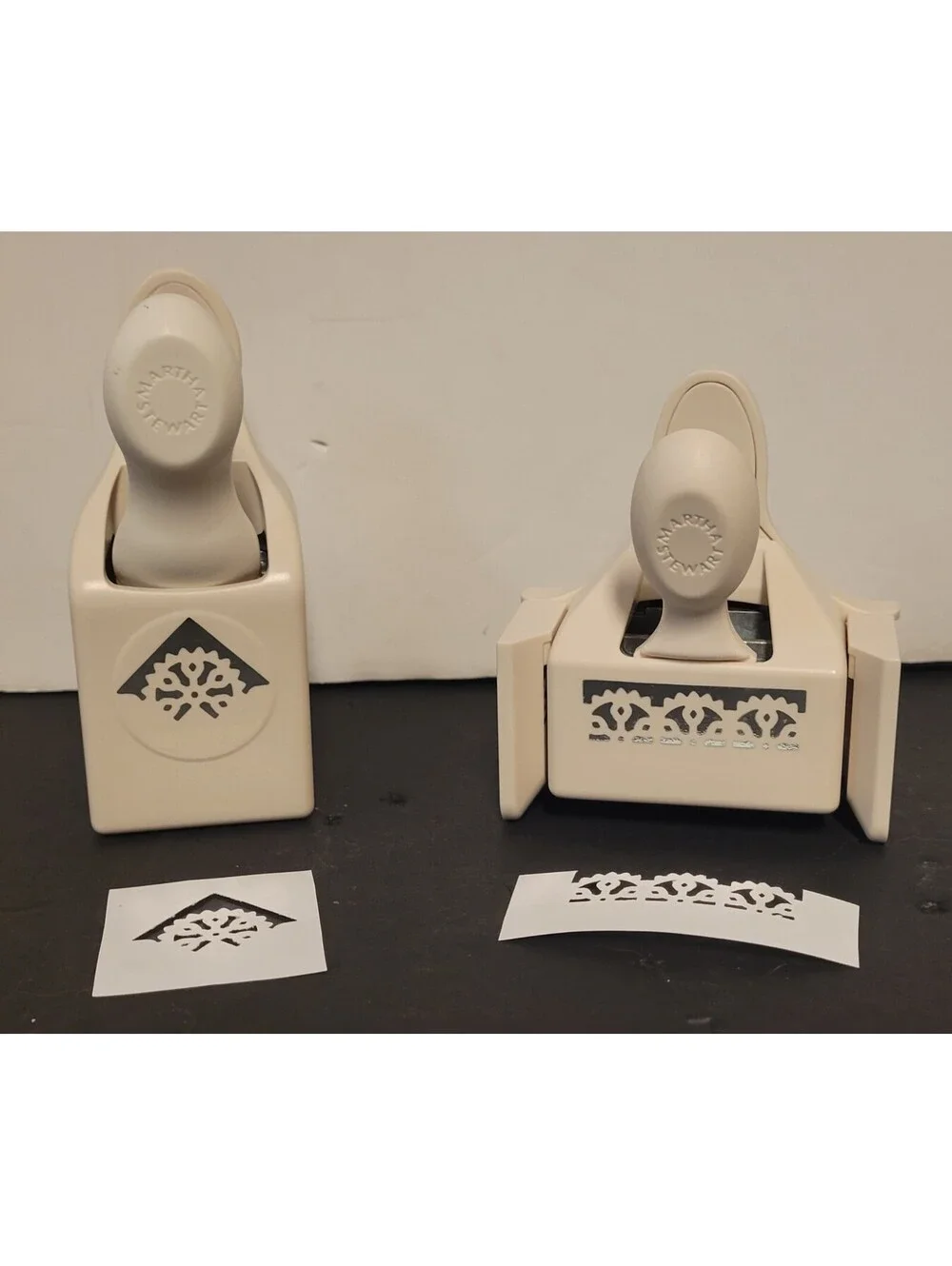 Martha Stewart Crafts Snowflake Border & Corner Paper Punch Tools - Lot of 2